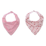 Babador Bandana Forro Impermeavel Cor Rosa borboleta Tamanho Un