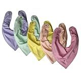 Babador Bandana Forro Impermeavel Para Bebê Kit 5 Unidades Candy Colors Eternizare