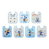 Babador Bebe Impermeavel Semaninha Mickey Kit 7 Und Algodão