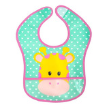 Babador Com Bolso Cata Migalhas Girafa Buba 
