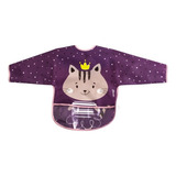 Babador Com Mangas Longas E Bolso Coletor Milky Clingo
