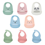 Babador De Silicone Lavavel Pratico Com Bolso Cata Migalha