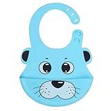 Babador De Silicone Para Bebê Impermeável Ajustável Colorido Com Pega Cata Migalhas Menina Menino Infantil