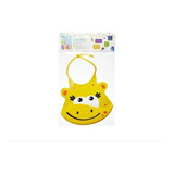 Babador De Silicone Silybib Girafa Amarelo Multikids Baby