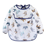 Babador Manga Longa Avental Bolso Coletor menino