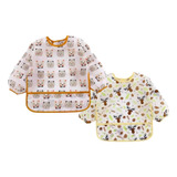 Babador Manga Longa Blw Kit 2unds Alce E Urso Cor Amarelo Tamanho Un
