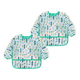 Babador Manga Longa Impermeável Blw Kit 2unds Cactus