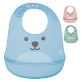 Babador Silicone Bebê Impermeável Migalhas Infantil Blw Buba