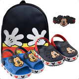 Babuche Infantil Sandália Chinelo Kit Com Brinde E Mochila