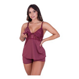 Baby Doll Amamentação Maternidade Pós Parto Pijama
