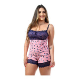 Baby Doll Com 5 Liganete Renda Atacado Camisete Revenda Fábrica