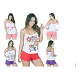 Baby Doll Em Malha Roupas De Dormir Atacado Kit 10 Peças