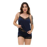 Baby Doll Estampado Pijama De Alcinha Short Doll Bloguerinha