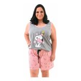 Baby Doll Malha Confort Blusa Regata Plus Size Xg1 xg2 xg3