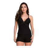 Baby Doll Short Doll Conforto Sensual Intima Renda Luxo