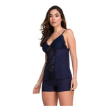 Baby Doll Short Doll Renda Sensual Verão Conforto