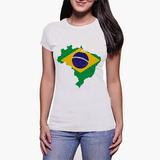 Babylook Feminina 106 Bandeira Do Brasil