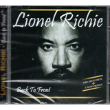 back to black -back to black Cd Lionel Richie Back To Front Greatest Hits