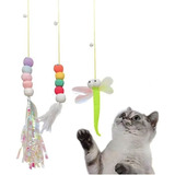 Bacon Born Brinquedo Gato Pendurar Na Porta Elástico Cor Kit 3 Unidades Sortidas