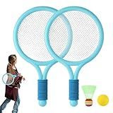 Badminton De Brinquedo Infantil Conjunto De Badminton Infantil Kit De Raquete Esportiva De Badminton Para Família Jogo De Bola De Tênis Esportivo Para Quintal