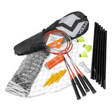 Badminton Vollo Completo Rede Raquetes Petecas
