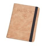 porta passaporte couro faixa elastica documentos embarque cartoes marrom