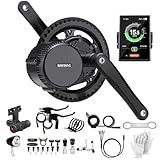 BAFANG Kit De Conversão De Bicicleta Elétrica 48V 750W Mid Drive Com Anel De Corrente 44T- BBS01B Kit De Motor Médio Para Mulheres- Homens E Adultos- Kit De Pedelec De EBike DIY C18- Acelerador De
