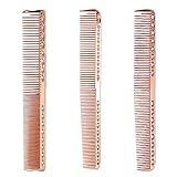 Bafnsiji 3pcs Pentes De Cabelo Profissionais Pente De Corte Fino Pente De Cabelo Fino Anti Estático Pente De Cabelo Resistente Ao Calor Pente De Cabeleireiro