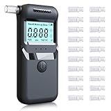Bafômetro Para álcool- Testador De Bafômetro De álcool Preciso De Nível Profissional Com Visor Digital LCD- Testador Pessoal De álcool E Bafômetro