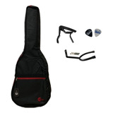 Bag Case Para Violão Custom Sound Nylon Folk Vm + Acessórios