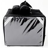 Bag Mochila Cor Preta Delivery Com Isopor De 45 Litros E Porta Maquininha