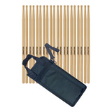 Bag Porta Baquetas Luxo C 10 Pares Mt 11 Liverpool Tipo 5a Cor Preto