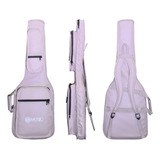 Bag Semi Case P Guitarra Premium Couro Sintético C Alças Cor Bege