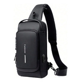 Bag Transversal Bolsa De Ombro Anti roubo Usb A Prova Dagua