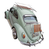 Bagageiro Cometa Maleiro Vintage Cromado Tampa Motor Fusca