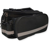 Bagageiro Garupa Bike Traseiro Bolsa Alforge Duplo Viagem