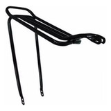 Bagageiro Garupa Bike Tubolar Rabetinha Reforçado Motorizada Cor Preto