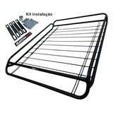 Bagageiro Maleiro Teto Gradeado Aço 1 X 80 X 11 Universal