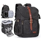 BAGSMART Mochila Para Câmera  Mochila DSLR SLR Para Câmera  Mochilas à Prova D água Para Fotógrafos  Mochila Fotográfica Antirroubo Com Compartimento Para Laptop De 15 Polegadas E