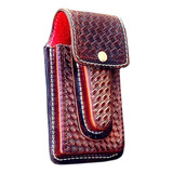 Bainha Capinha Conjugada Couro Celular Canivete Cinto Luxo