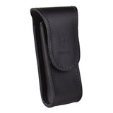 Bainha De Cinto Para Canivetes Couro Preto Victorinox Grande