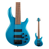 Baixo 5 Cordas Ativo Bartolini Cort C5 Deluxe Cbl Blue
