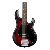 Baixo 5 Cordas Sterling By Music Man Ruby Red Satin