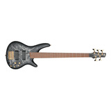 Baixo Elétrico Ativo Ibanez Sr305edx De 5 Cordas Acc Gold Matte Body Finish Color Black Ice Frozen Matte Orientação À Mão Direita