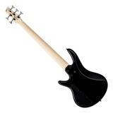Baixo Elétrico De 5 Cordas Ibanez Gsr Gsr205 bk Para Preto Destro Com Acabamento Envernizado