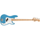 Baixo Elétrico Fender Squier Sonic Mn Wpg Cab Slim Body Número De Cordas 4 Cores Azul Orientação À Mão Direita