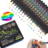 Bake Caneta Marcadora De Cor Acrílica Conjunto 36 Cores F