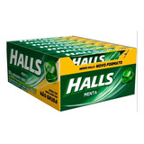 Bala Drops Halls Menta Com 21 Unidades Refresca O Hálito