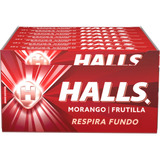 Bala Drops Halls Morango C 21