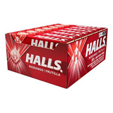 Bala Drops Morango 28g Caixa Com 21 Unidades Halls